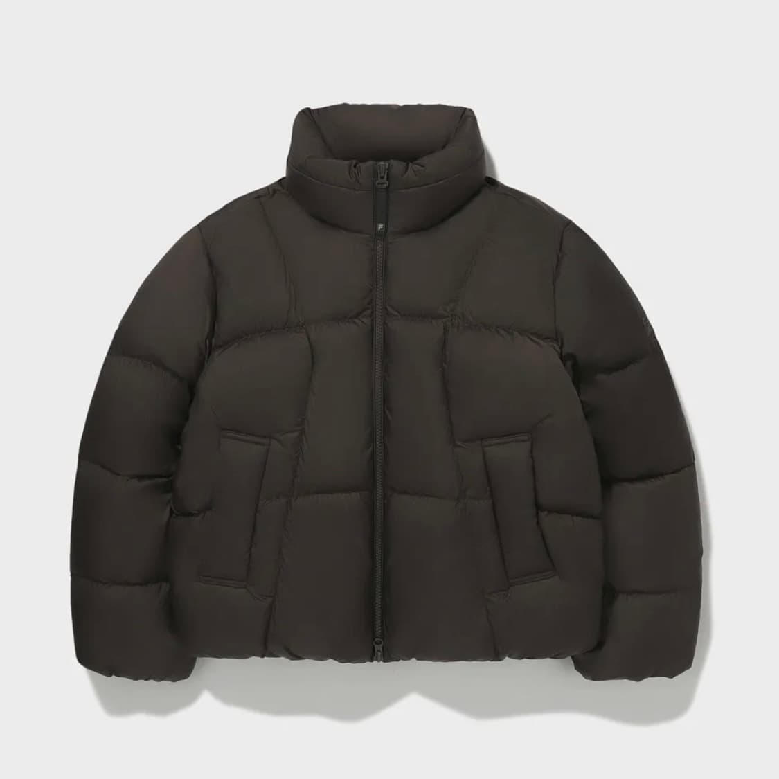 휠라 한소희패딩 플로우다운 초코 S사이즈 새상품 상품이미지3