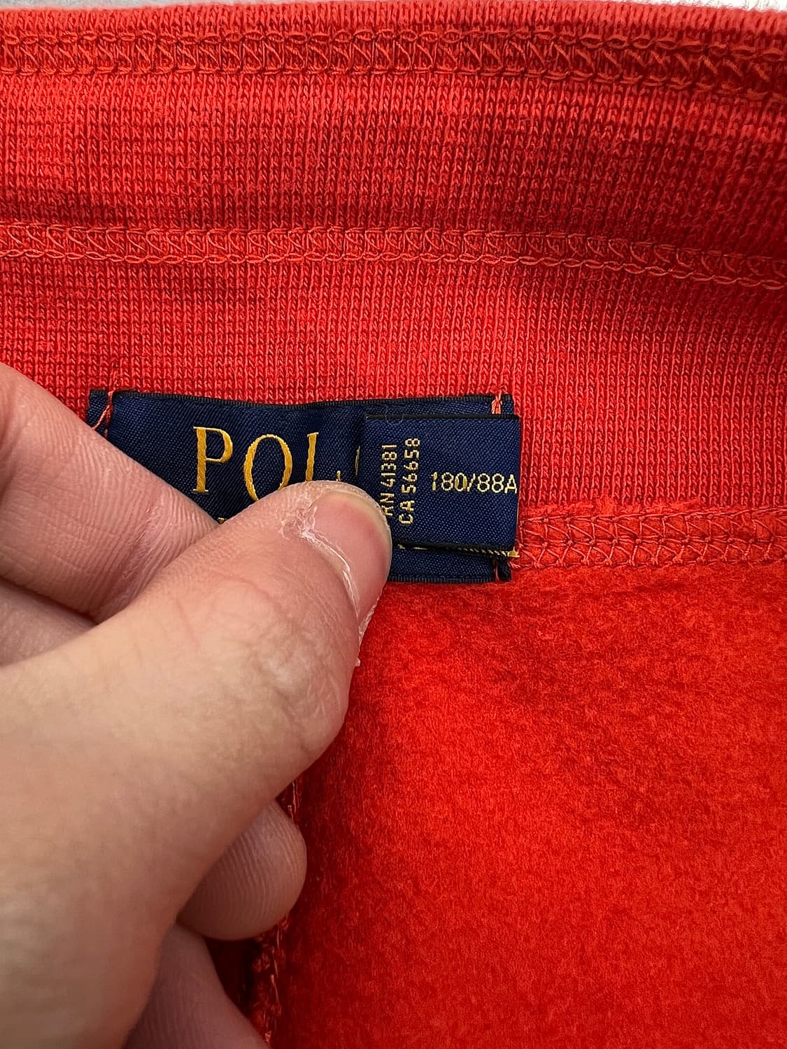 폴로 랄프로렌 오렌지 레드 드로즈 트랙 팬츠 상품이미지8