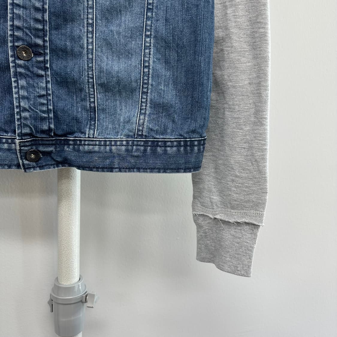 디젤 투웨이 지퍼 워싱 데님 자켓 상품이미지5