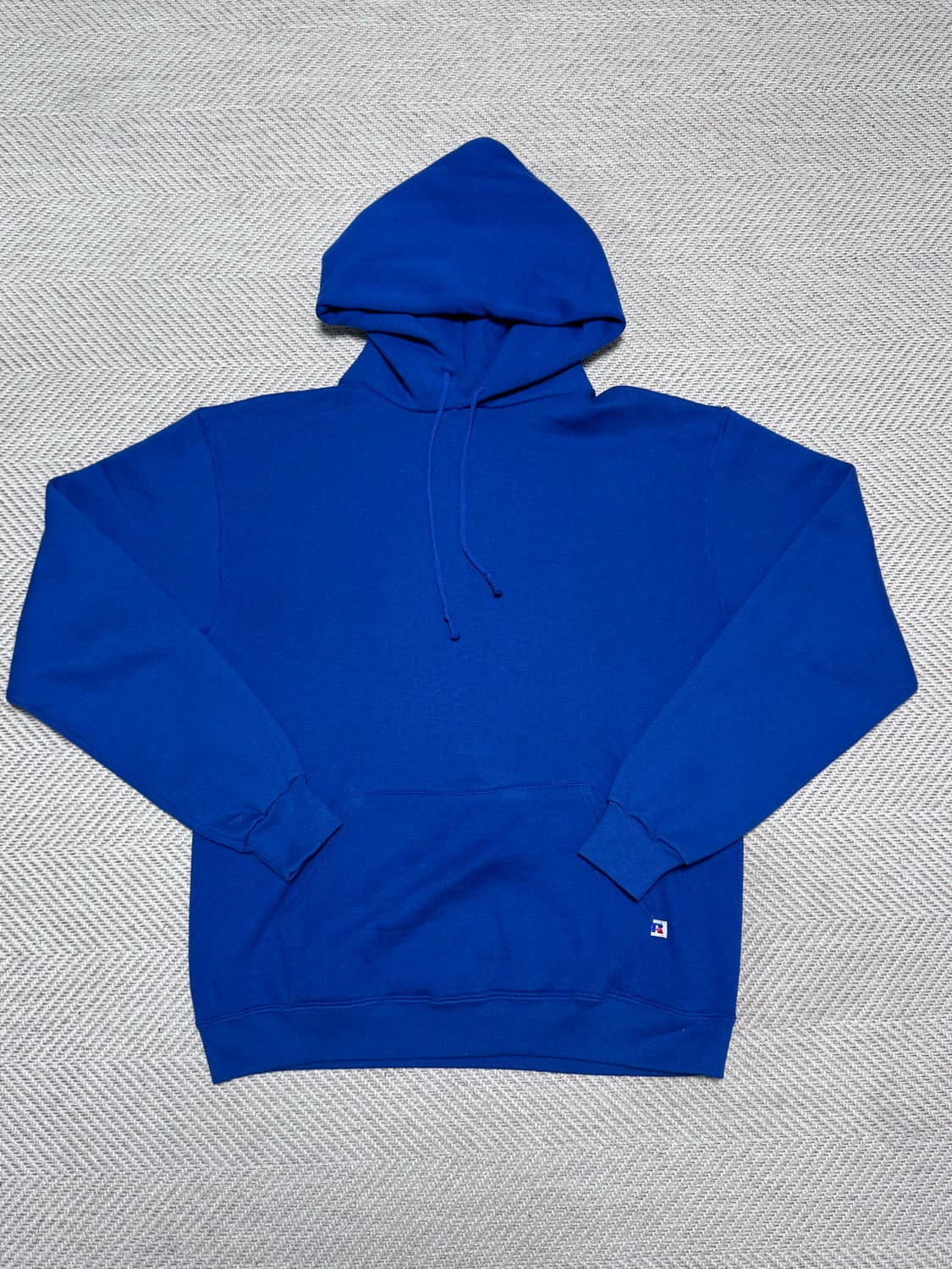 (L)90s Russell Athletic 러셀 애슬레틱 블루 후드 상품이미지1