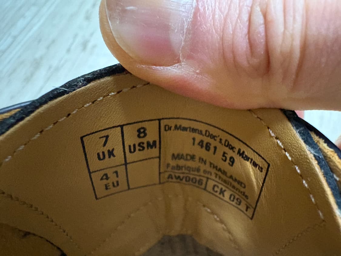 닥터마틴 1461 3홀 스무스 블랙 260 상품이미지7