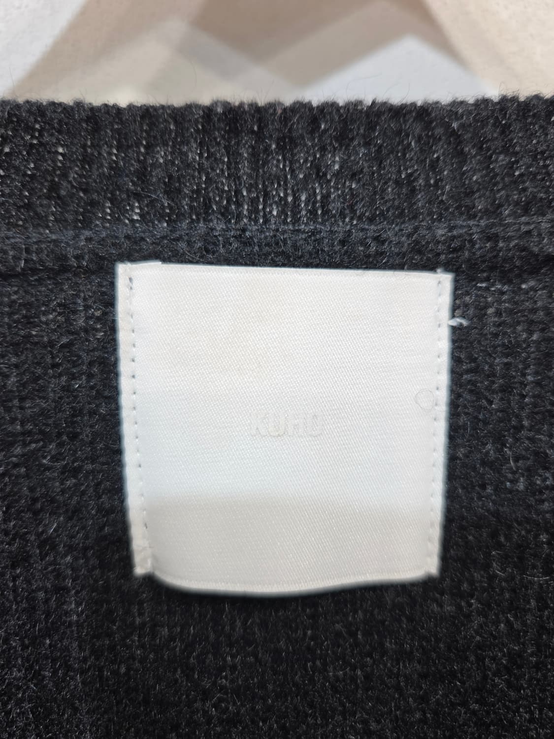 구호 KUHO 블랙 모 롱 가디건_Free 상품이미지5