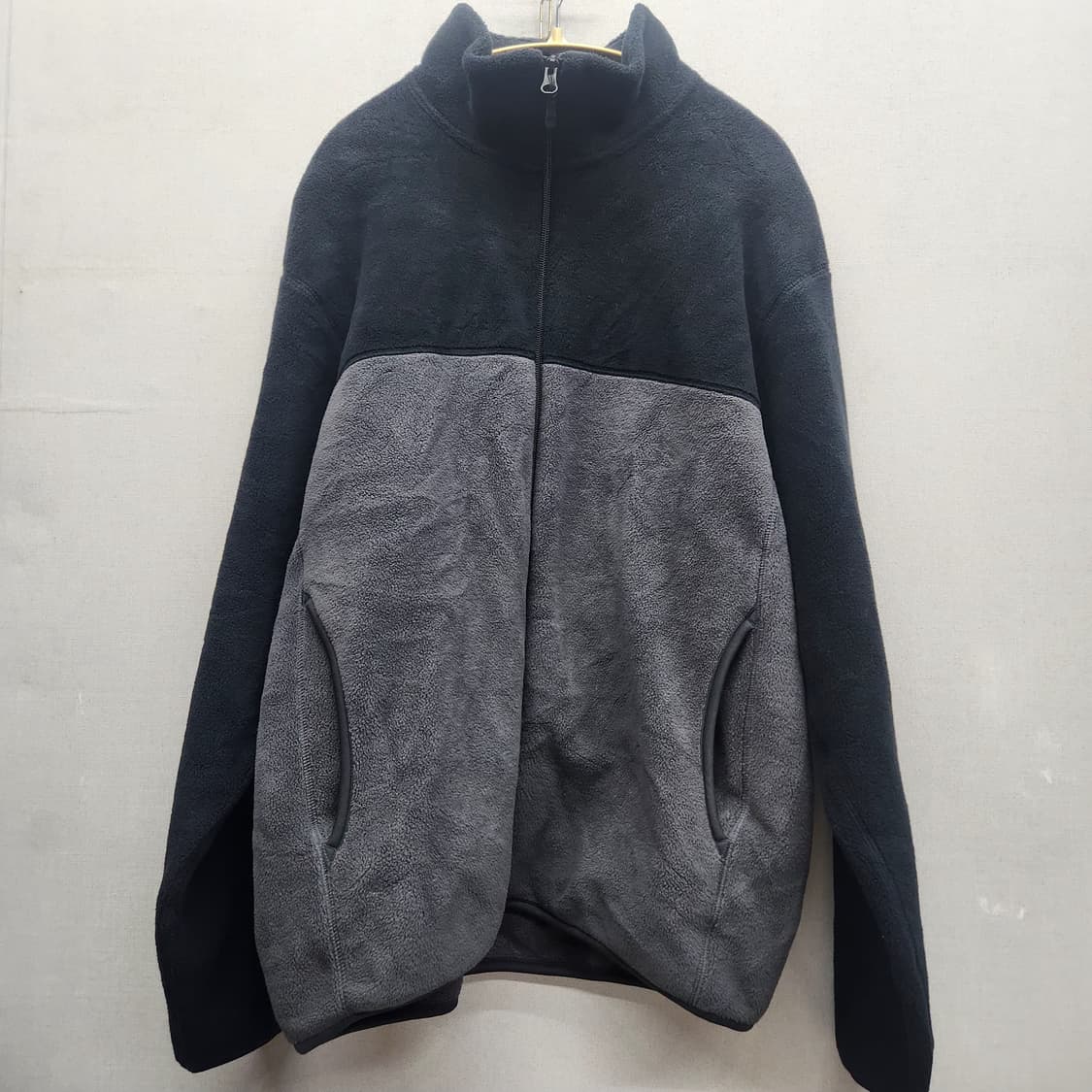 유니클로 컬러블록 후리스 집업 L(XL) 상품이미지1