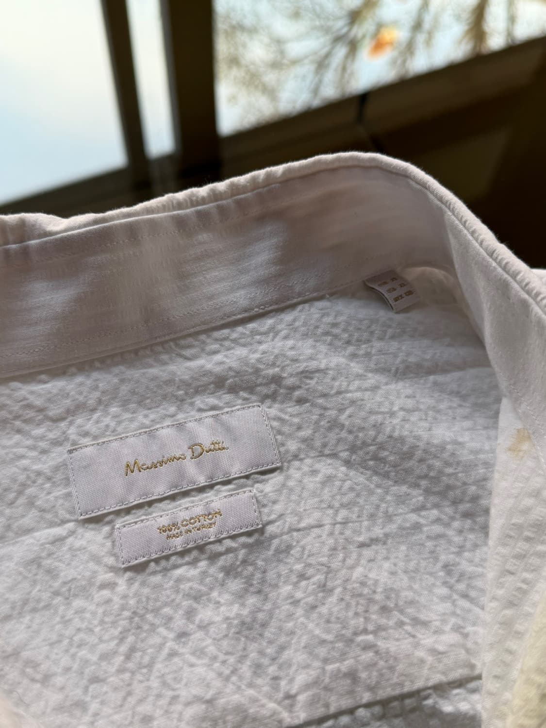 마시모두티 시어서커 셔츠 100 상품이미지10