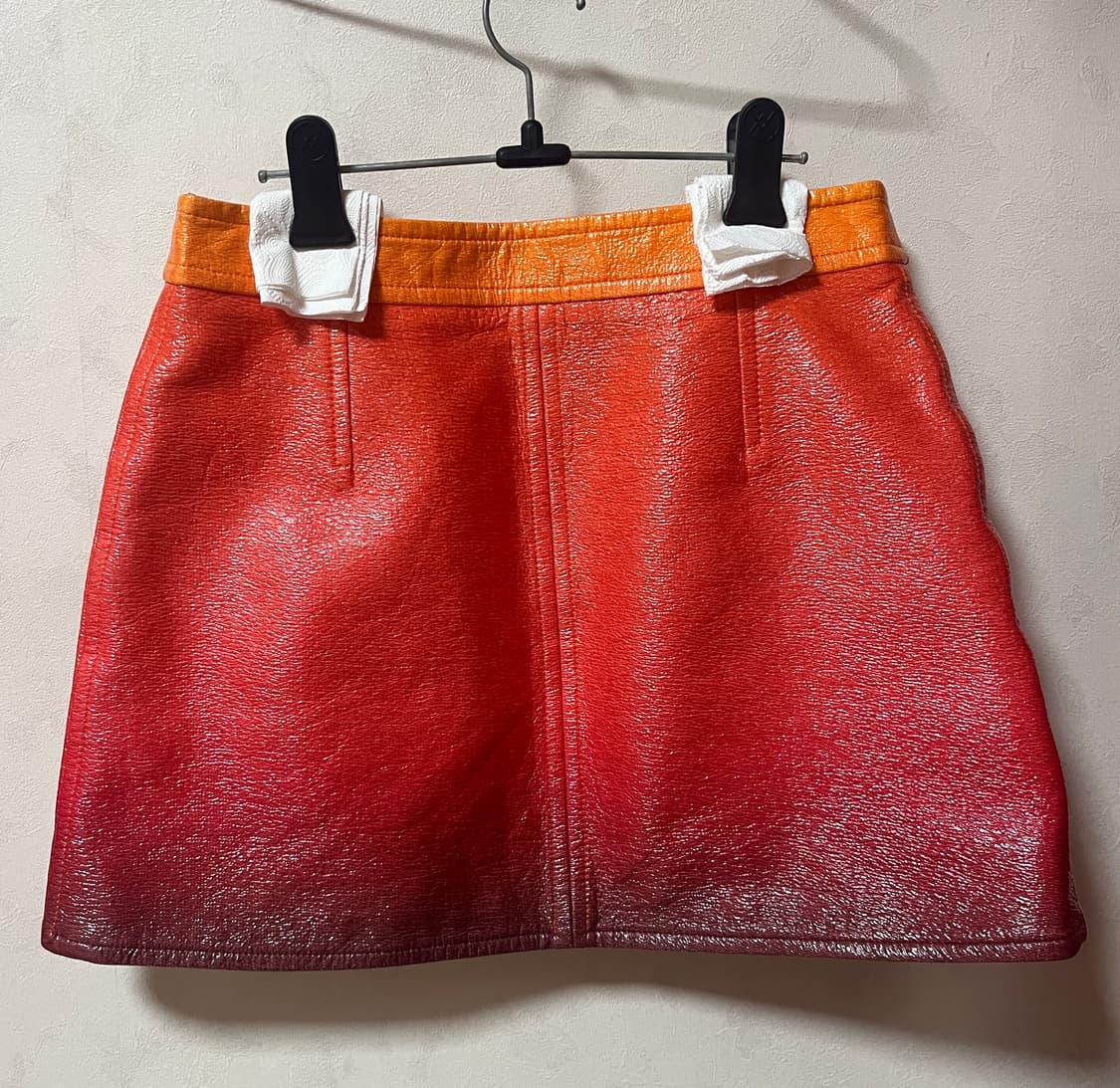 희귀템) 꾸레쥬 courreges 오렌지 그라데이션 미니스커트 상품이미지6
