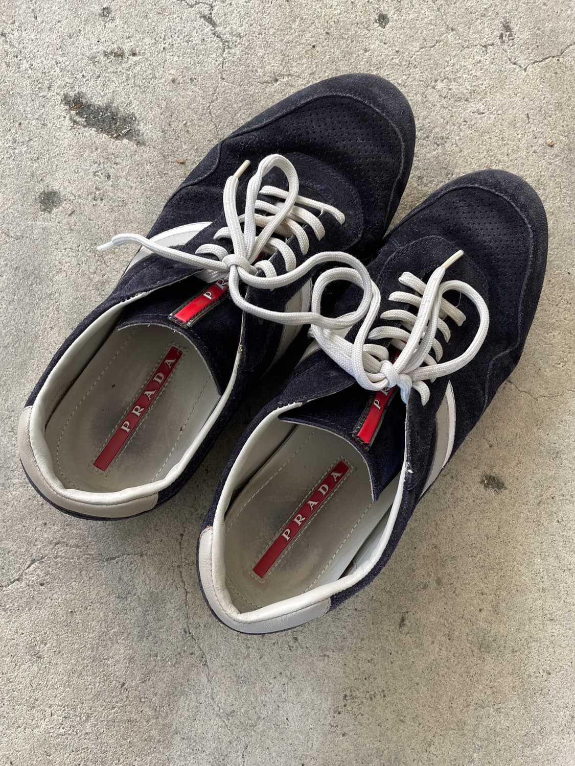 00s Prada Sports Suede Low Flat Shoes 상품이미지7