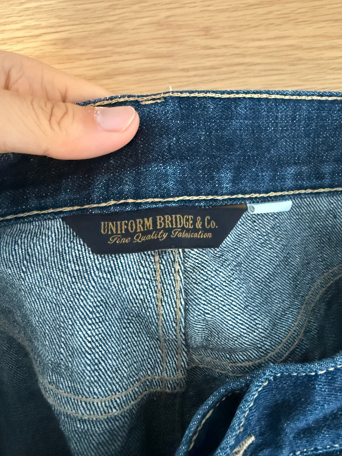 유니폼브릿지(UNIFORM BRIDGE) 셀비지 데님 팬츠 상품이미지10