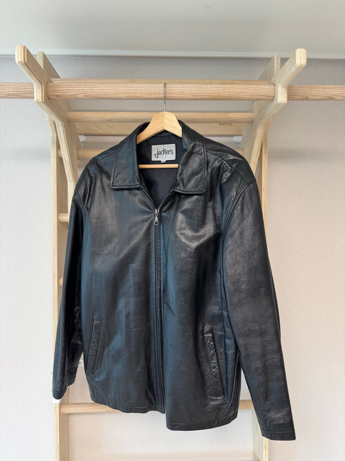 (105)싱글라이더 가죽 자켓 소가죽 상품이미지1