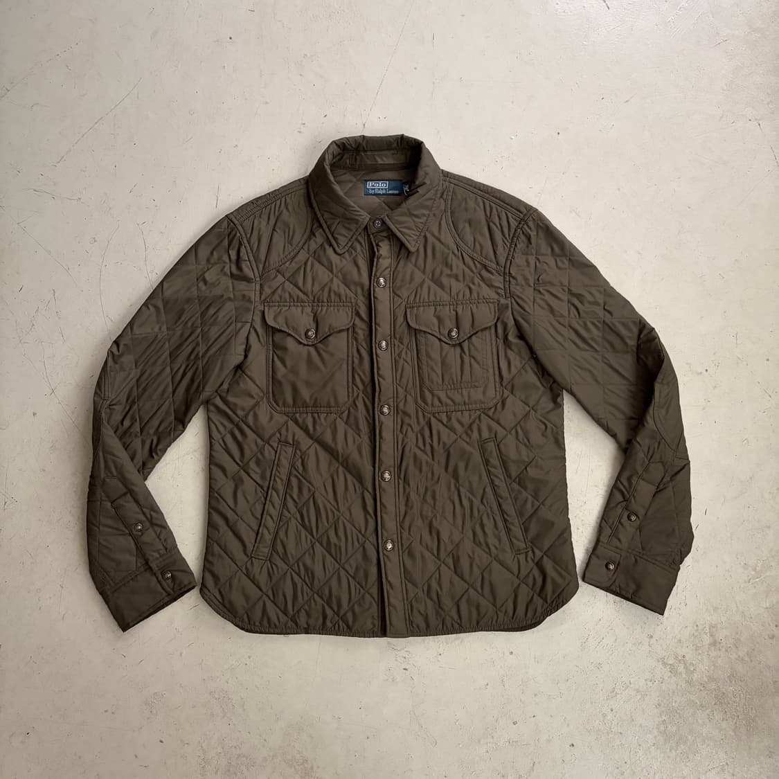 폴로 랄프로렌 빈티지 퀄티드 셔츠 자켓 M 상품이미지1