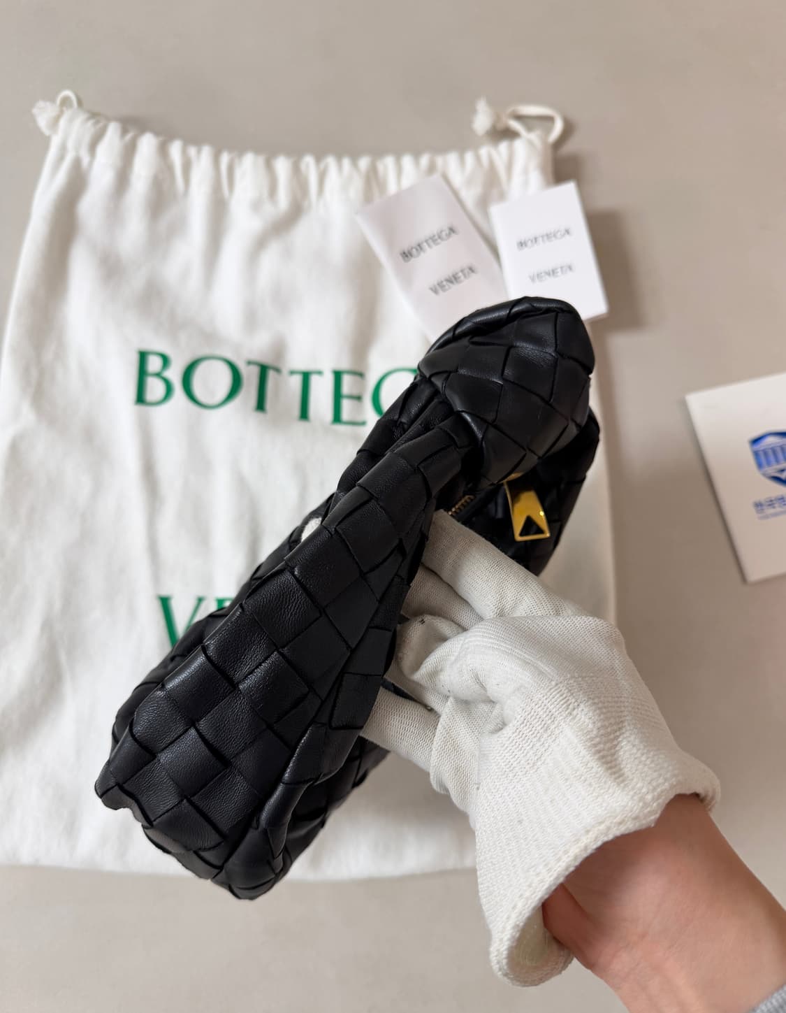 정품) 보테가베네타 조디백 미니 블랙  상품이미지8