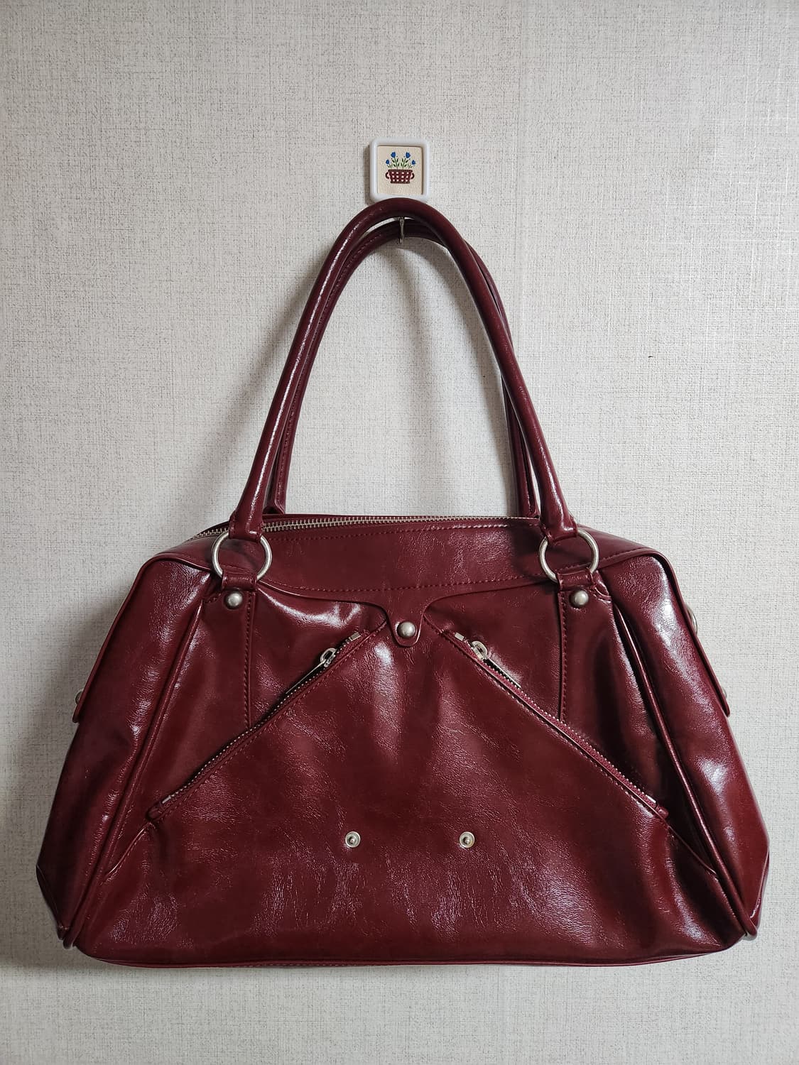 썬번프로젝트 한소희 버건디백 숄더백 가방 상품이미지3