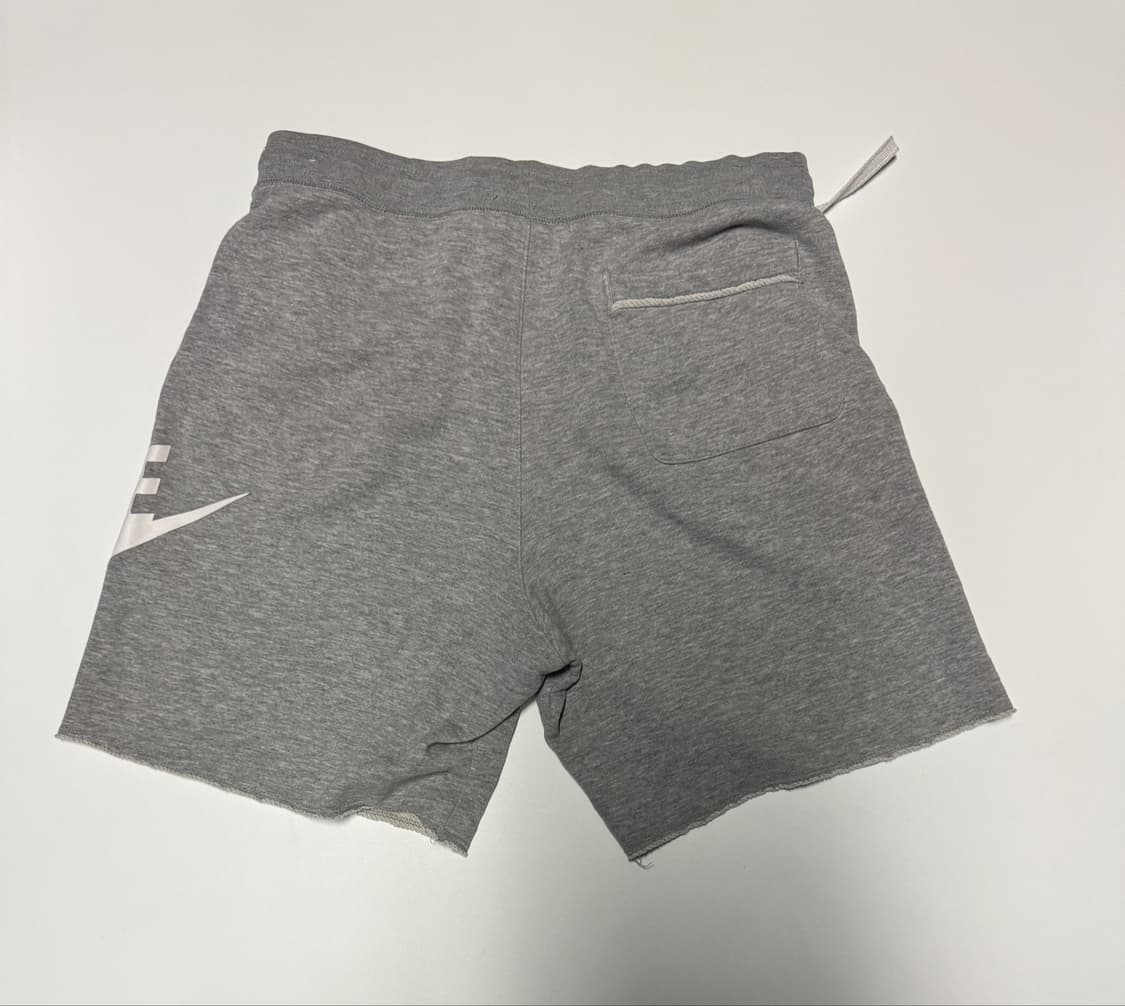 나이키 빅 로고 트레이닝 밴딩 스웻 반바지 XL 그레이 상품이미지2