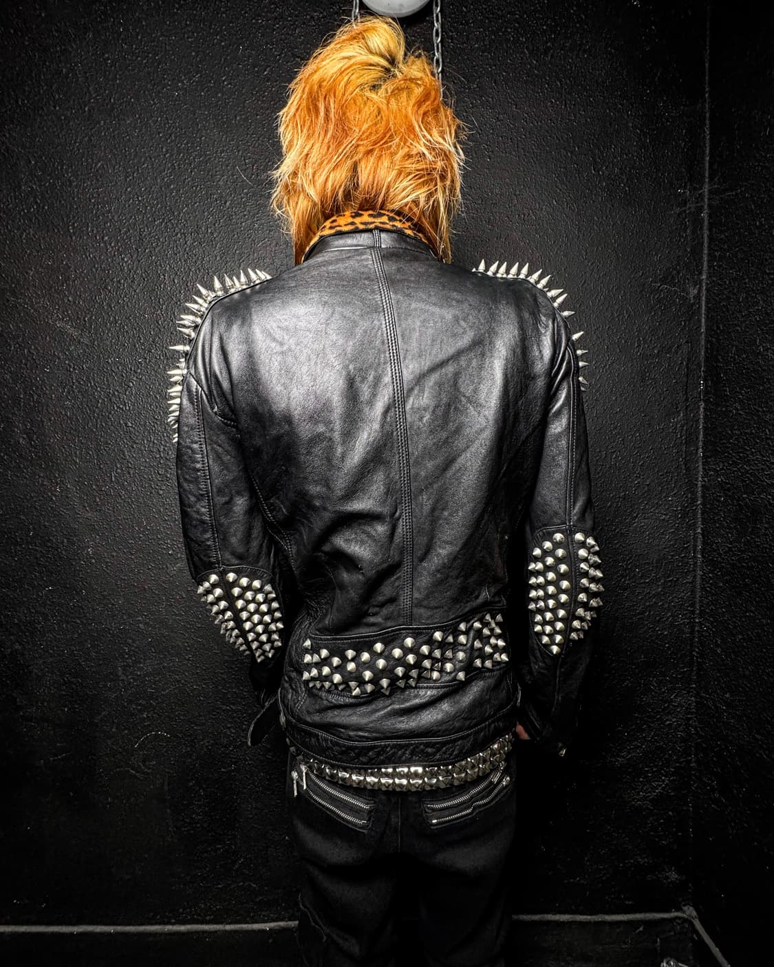Studded Leather Punk Jacket 상품이미지9