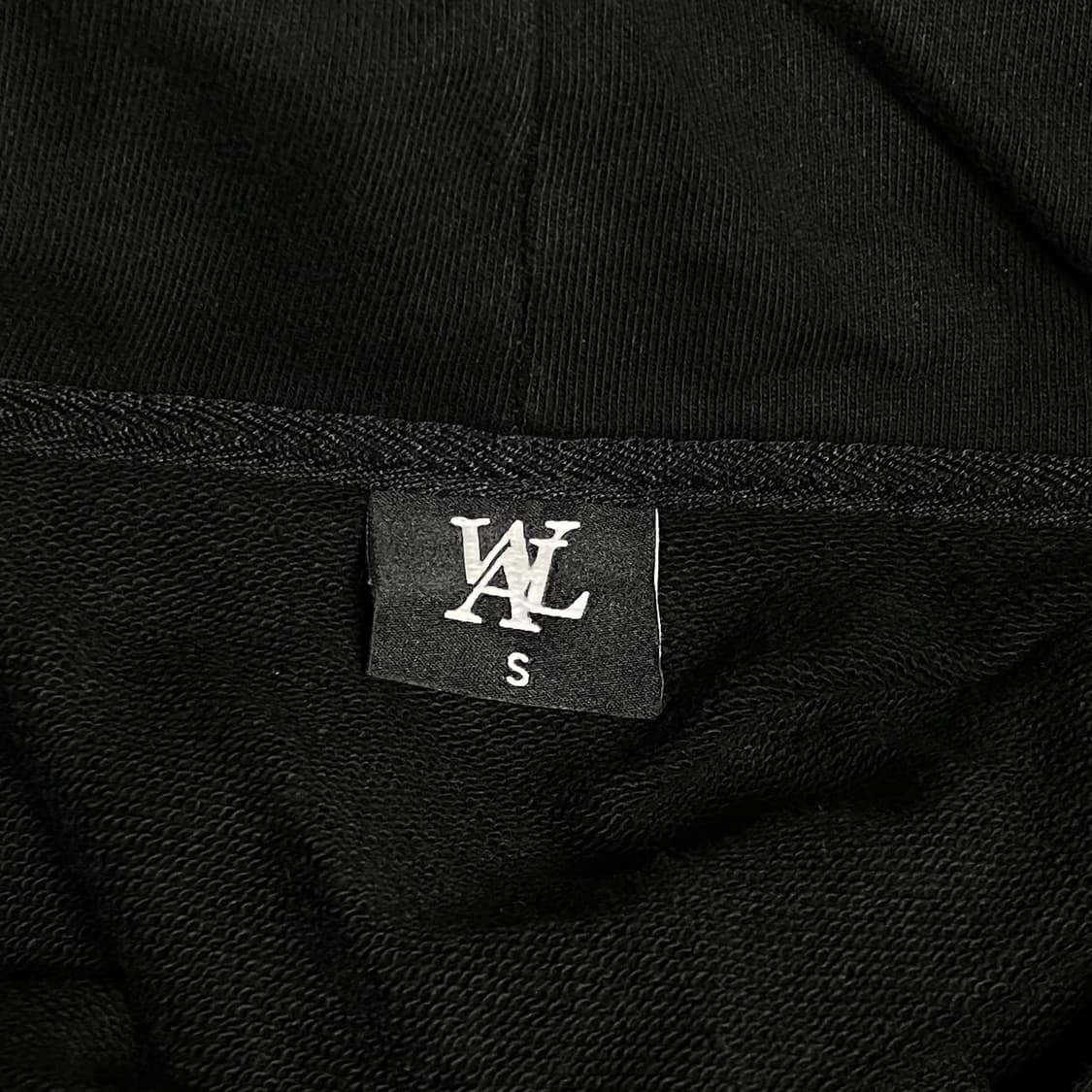 우알롱 로고 후드집업 블랙 S 상품이미지5