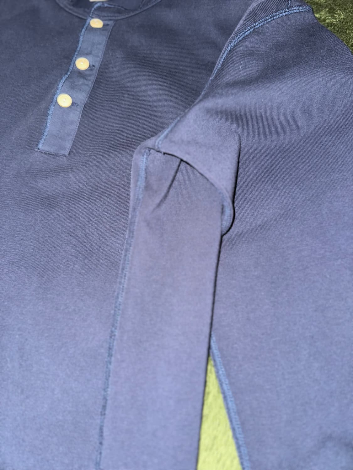 [XXL] BRONSON MFG 브론슨 헨리넥 롱슬리브 네이비 상품이미지4