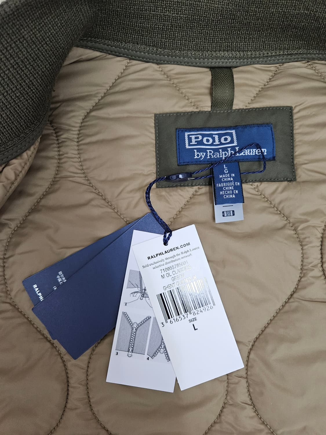 (L)25fw 폴로 랄프로렌 퀼티드 보머자켓 Quilted Shell 상품이미지10