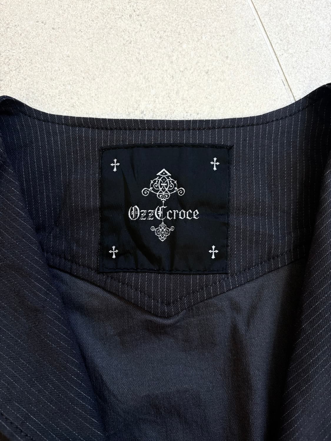 Ozz croce 아일렛 지퍼 베스트 상품이미지2