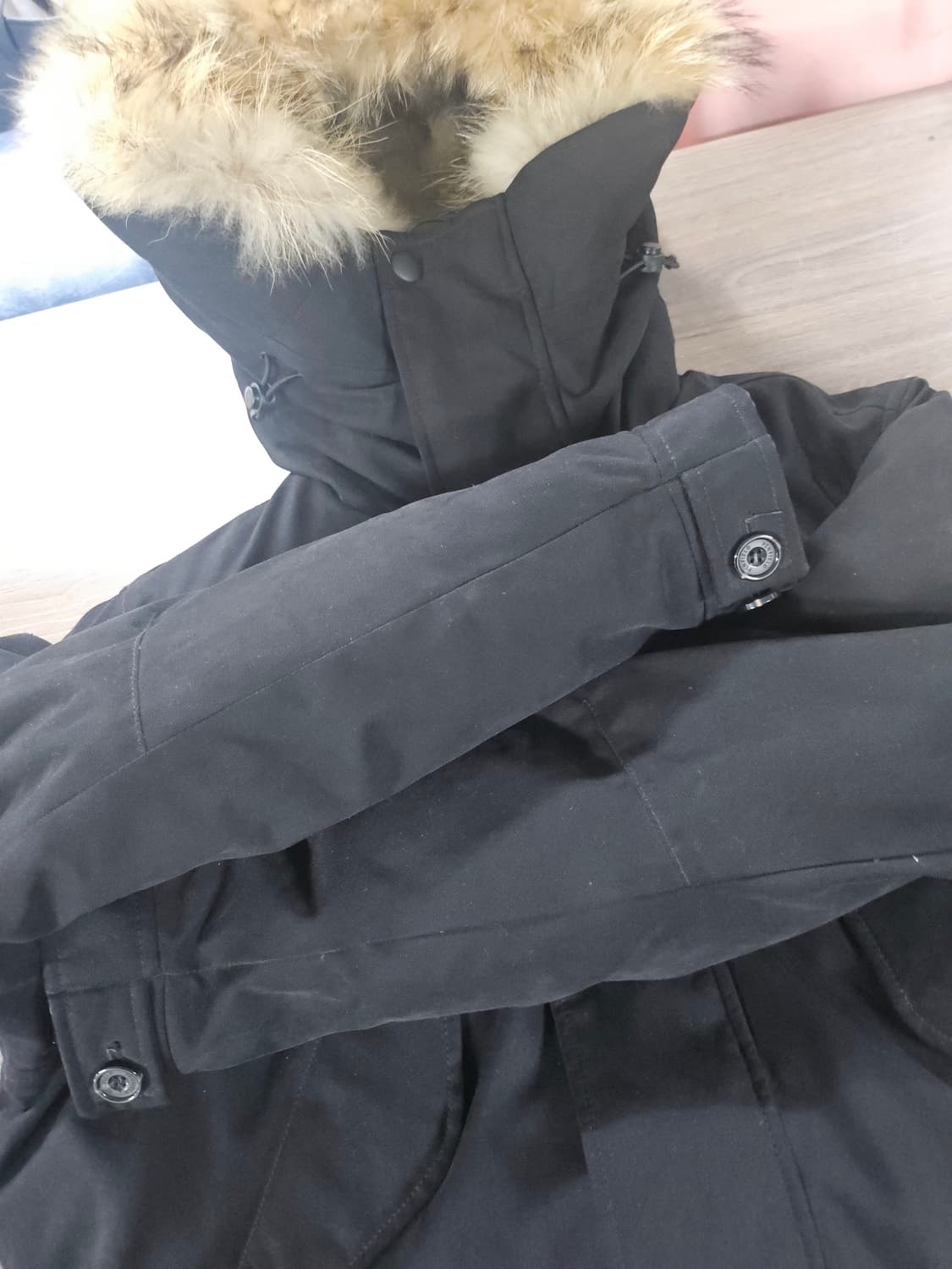 펜필드  블랙 야상 점퍼 후드 퍼 패딩  95  M 상품이미지5