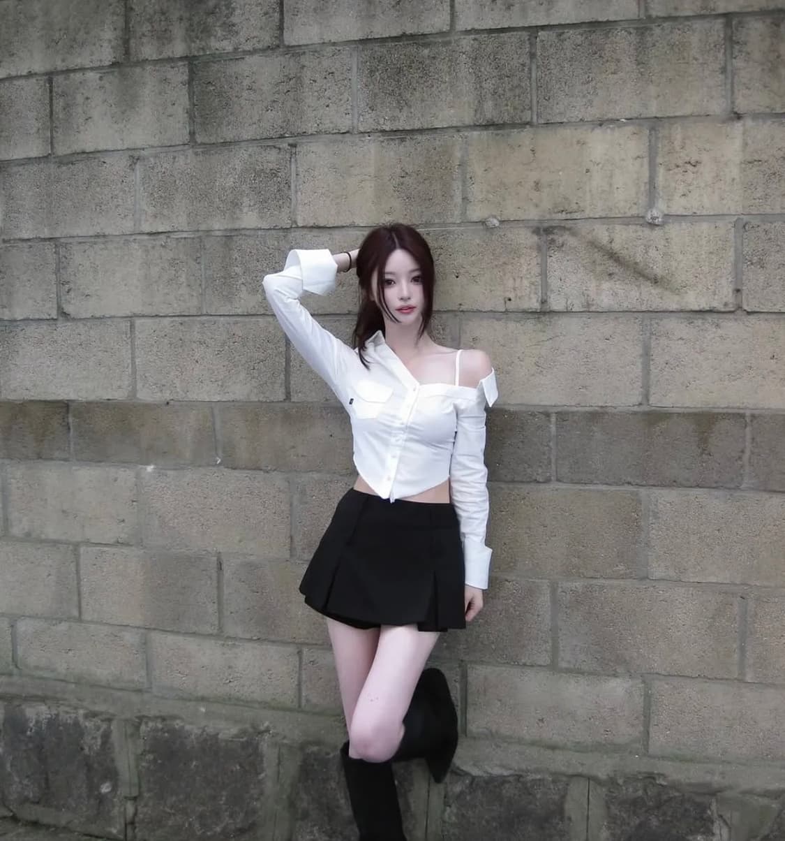 비엔프롬 Preppy off shirt 상품이미지4