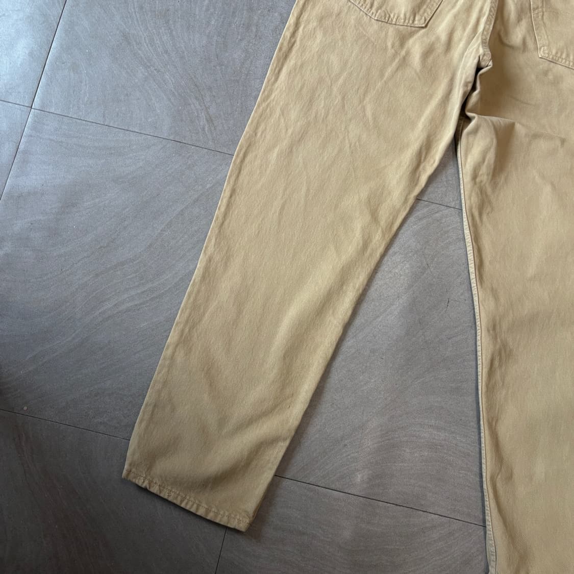 02년도 미국 생산 리바이스 550데님 베이지 팬츠 상품이미지8