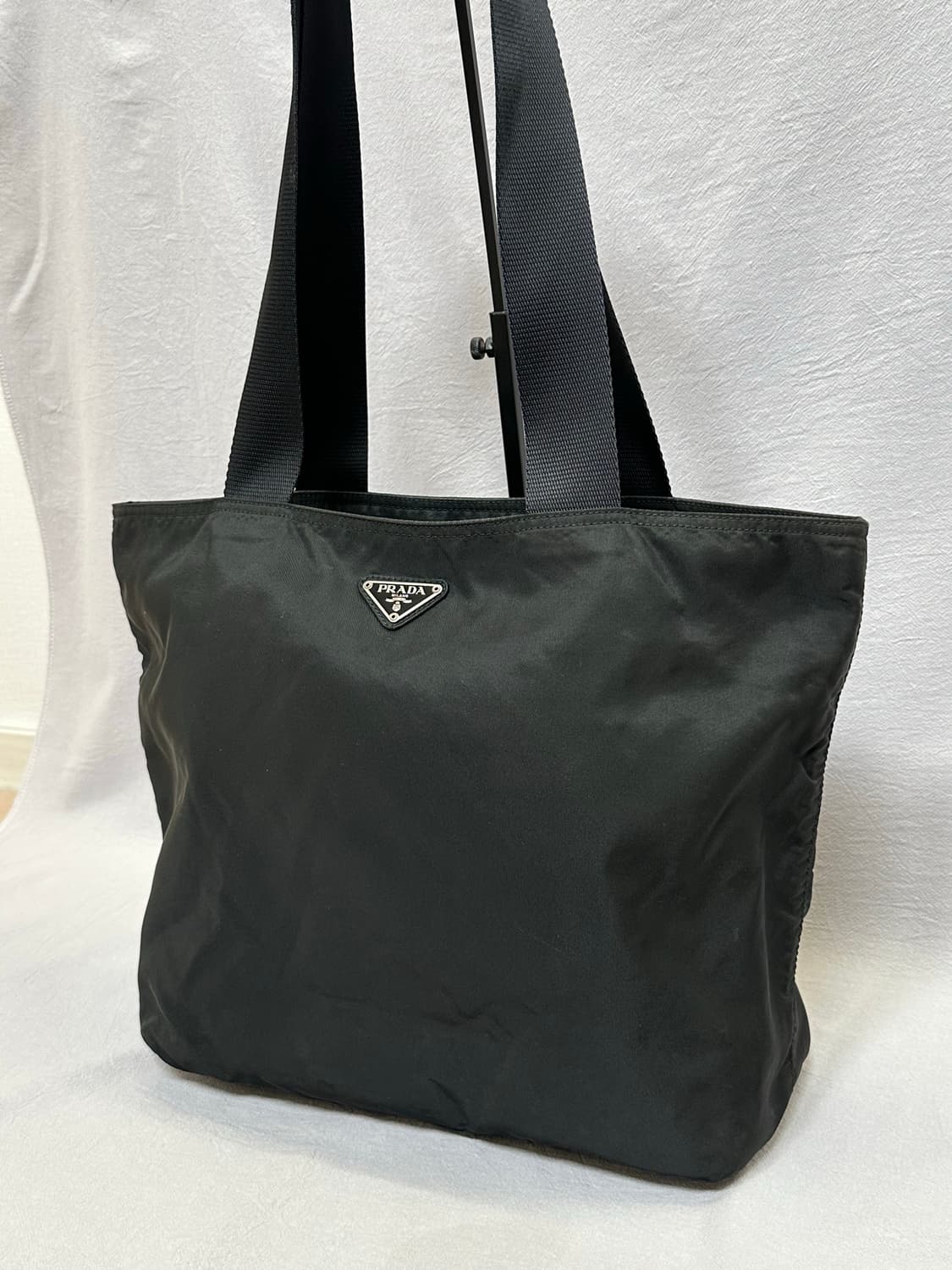 프라다 블랙 토트백 포코노 나일론 쇼퍼백 상품이미지5