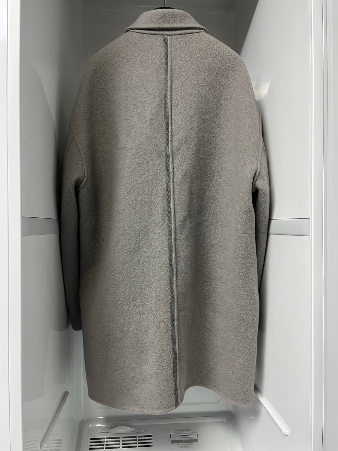 시스템옴므 그레이 캐시미어 핸드메이드 하프 코트 105사이즈 상품이미지2
