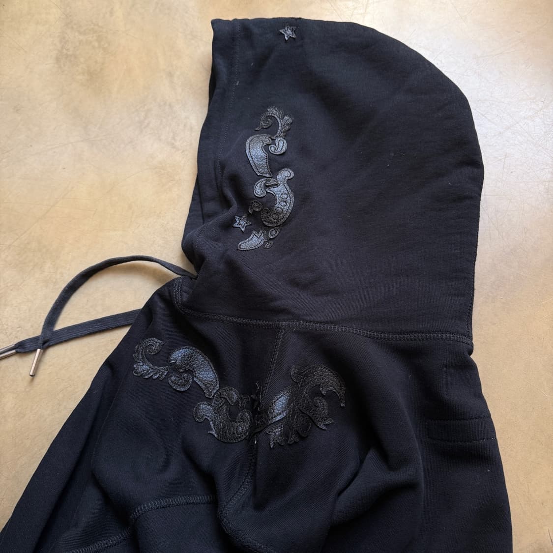 디젤 페이크 레더 트리밍 후드 집업 상품이미지5