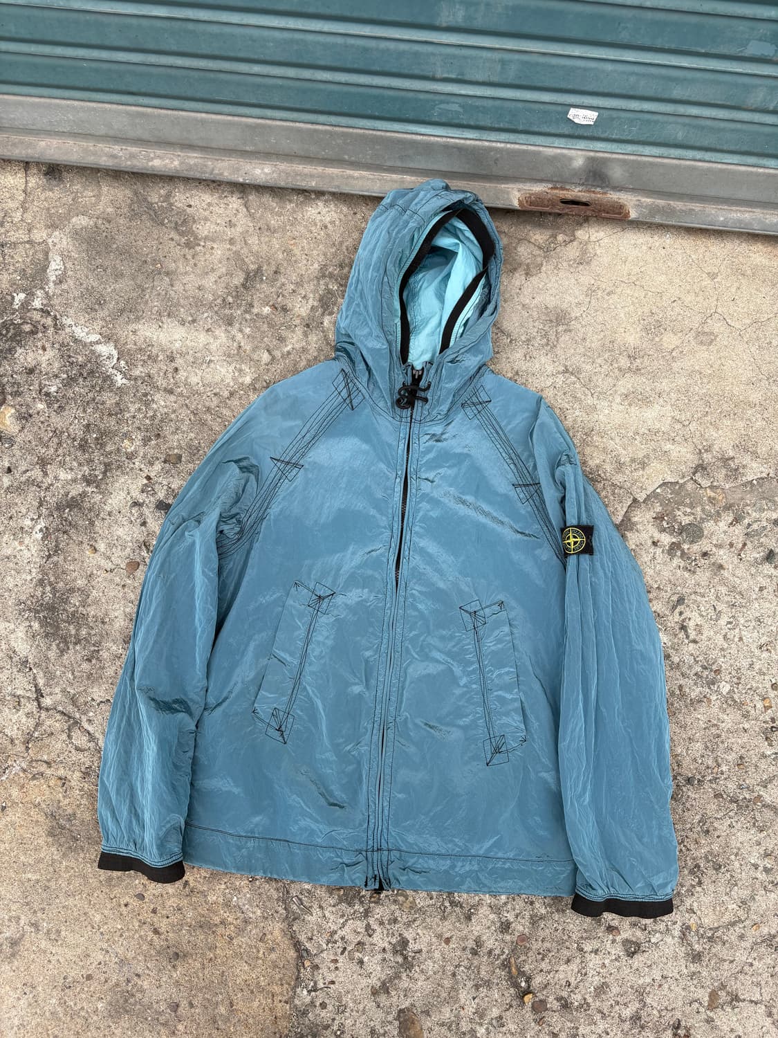 스톤아일랜드 나일론 메탈 집업 후디 자켓 상품이미지3