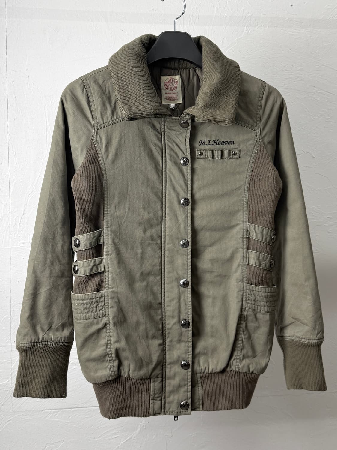 M.I.Heaven 리브 패널 블루종 자켓 상품이미지2