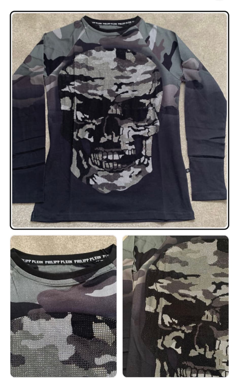 Philipp plein camo long sleeve 상품이미지2