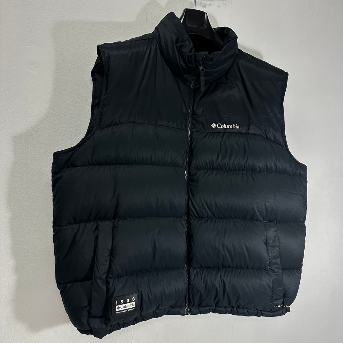 2XL 컬럼비아 블랙 옴니히트 구스다운 패딩조끼 상품이미지1