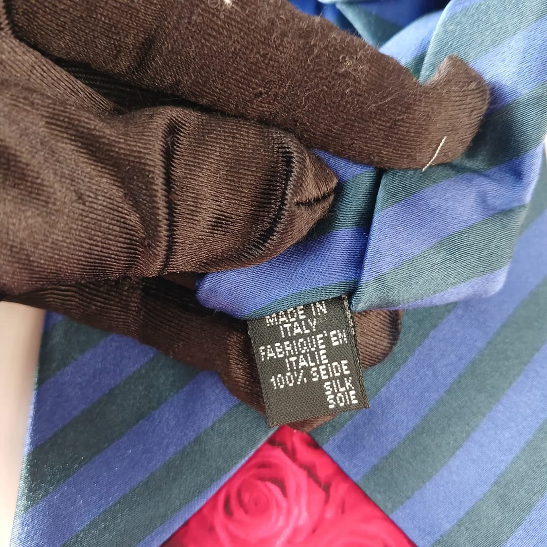 폴 스미스 실크 블루 스트라이프 넥타이 9.6cm A+등급 A19236
 상품이미지10