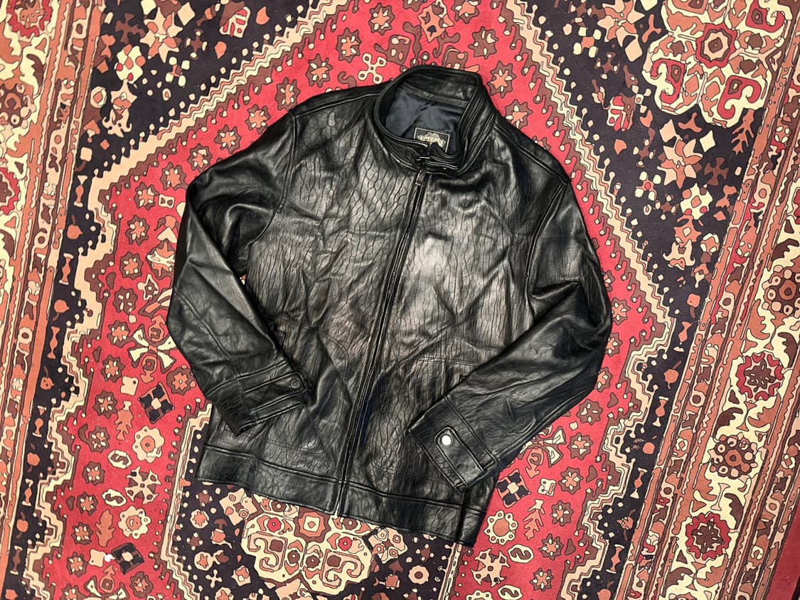 ( M-L ) 바이커자켓 바이커가죽 레더자켓 봄버자켓 가죽자켓 양가죽 상품이미지6