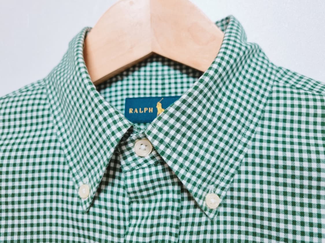 남성 폴로 랄프로렌 POLO 깅엄 긴팔 남방 셔츠 상품이미지5