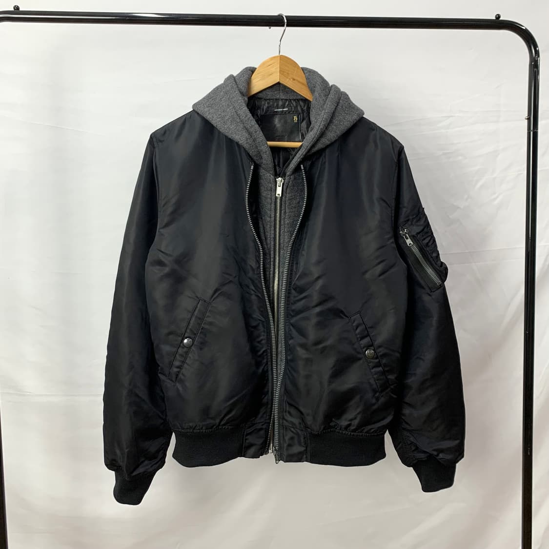 R13 알써틴 레이어드 후드 ma-1 자켓 상품이미지2