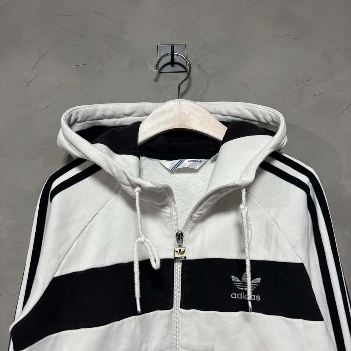 아디다스 파이어버드 후드 져지 트랙탑 화이트 실버 상품이미지2