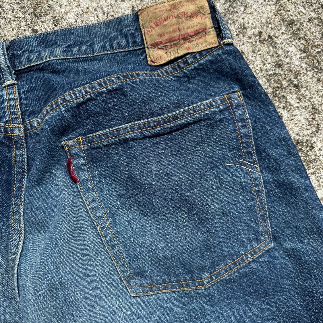 [36] warehouse 웨어하우스 1101 셀비지 데님 팬츠 상품이미지8