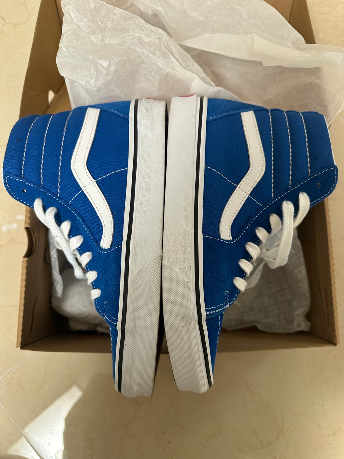 반스 스케이트 하이탑 스니커즈 블루 (240)   상품이미지6