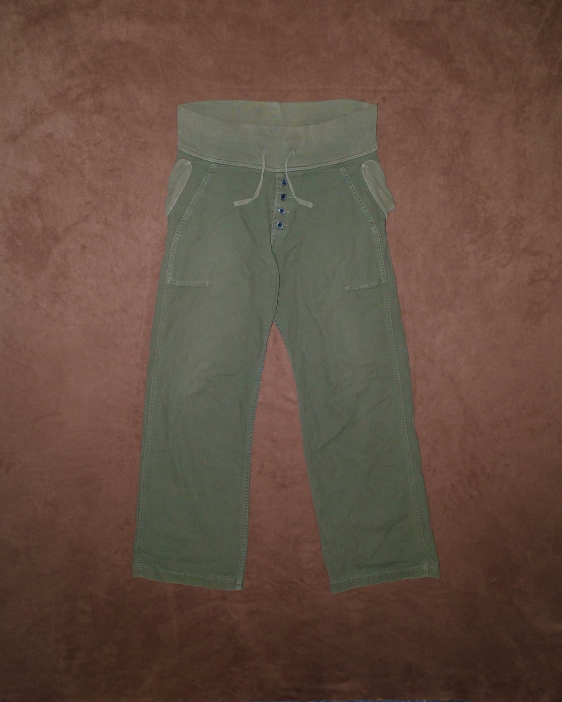 캐피탈 밴딩 와이드 코튼 팬츠 상품이미지1