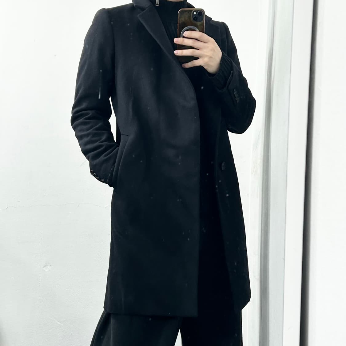 우영미 캐시미어 코트 상품이미지1