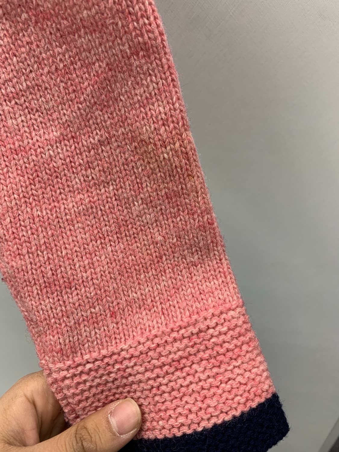 성조기 핑크 니트 후드집업 상품이미지9