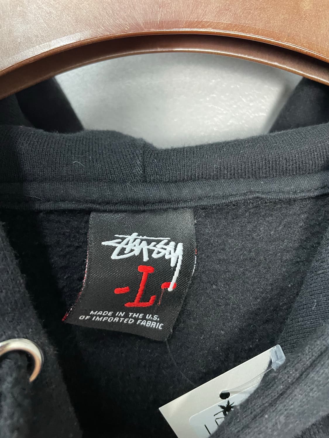 스투시 핑크로고 블랙 후드티 H2115 상품이미지5