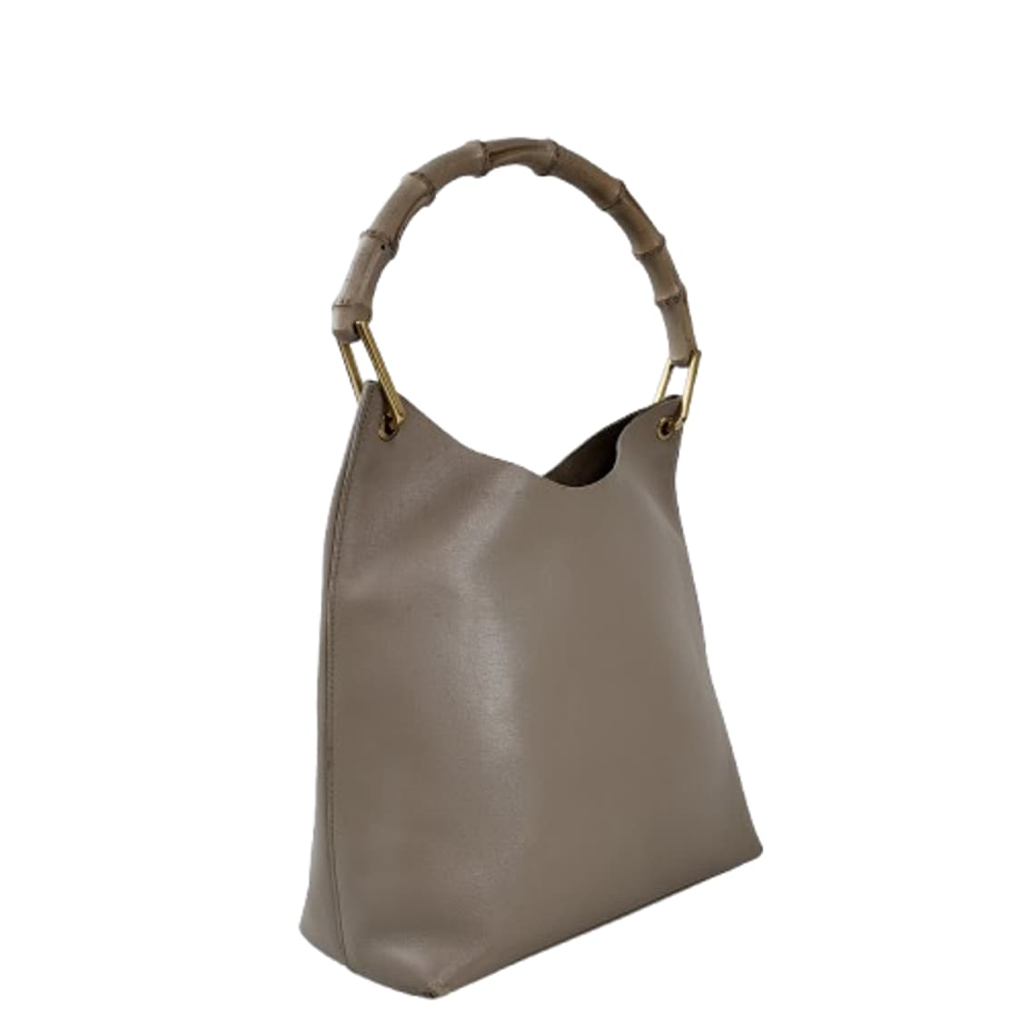 정품 구찌 빈티지 뱀부 핸들 가죽 호보백 상품이미지2