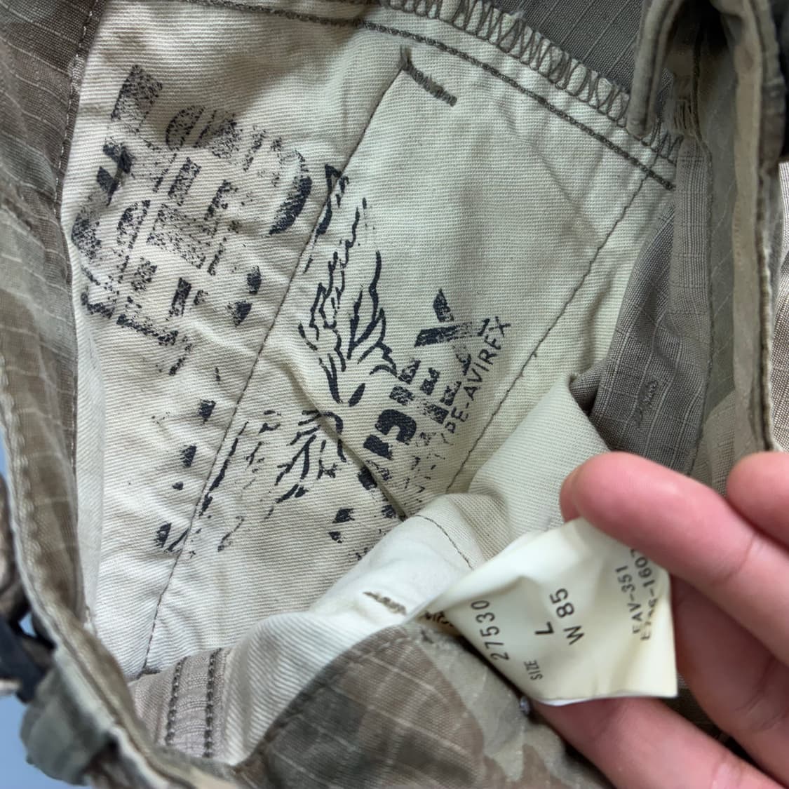 Avirex  아비렉스 립스탑 카모 밀리터리 팬츠   상품이미지8