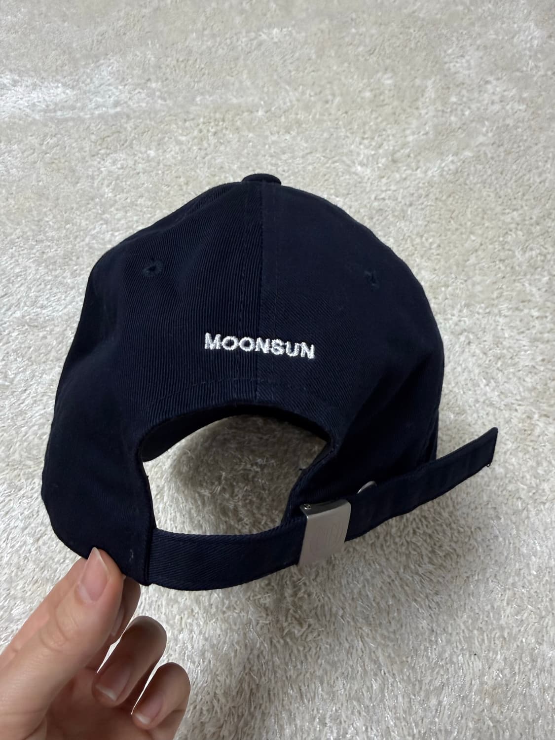 문선 MOONSUN 볼캡 네이비 상품이미지2