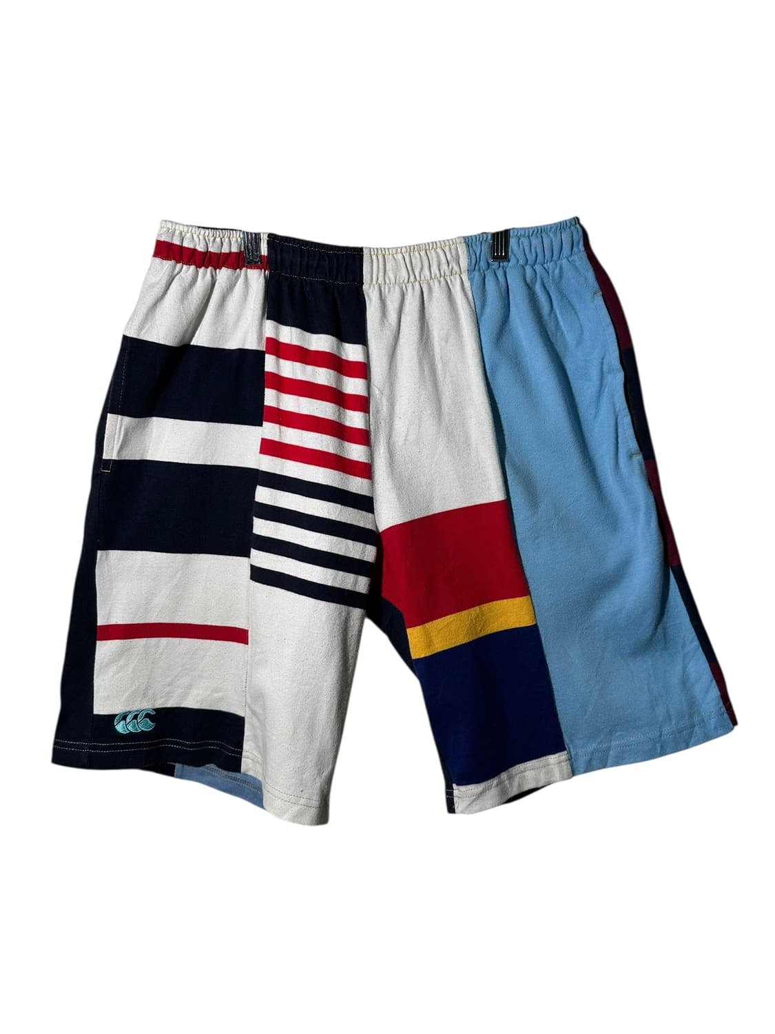 빈티지 패치워크 스웻 반바지 상품이미지1