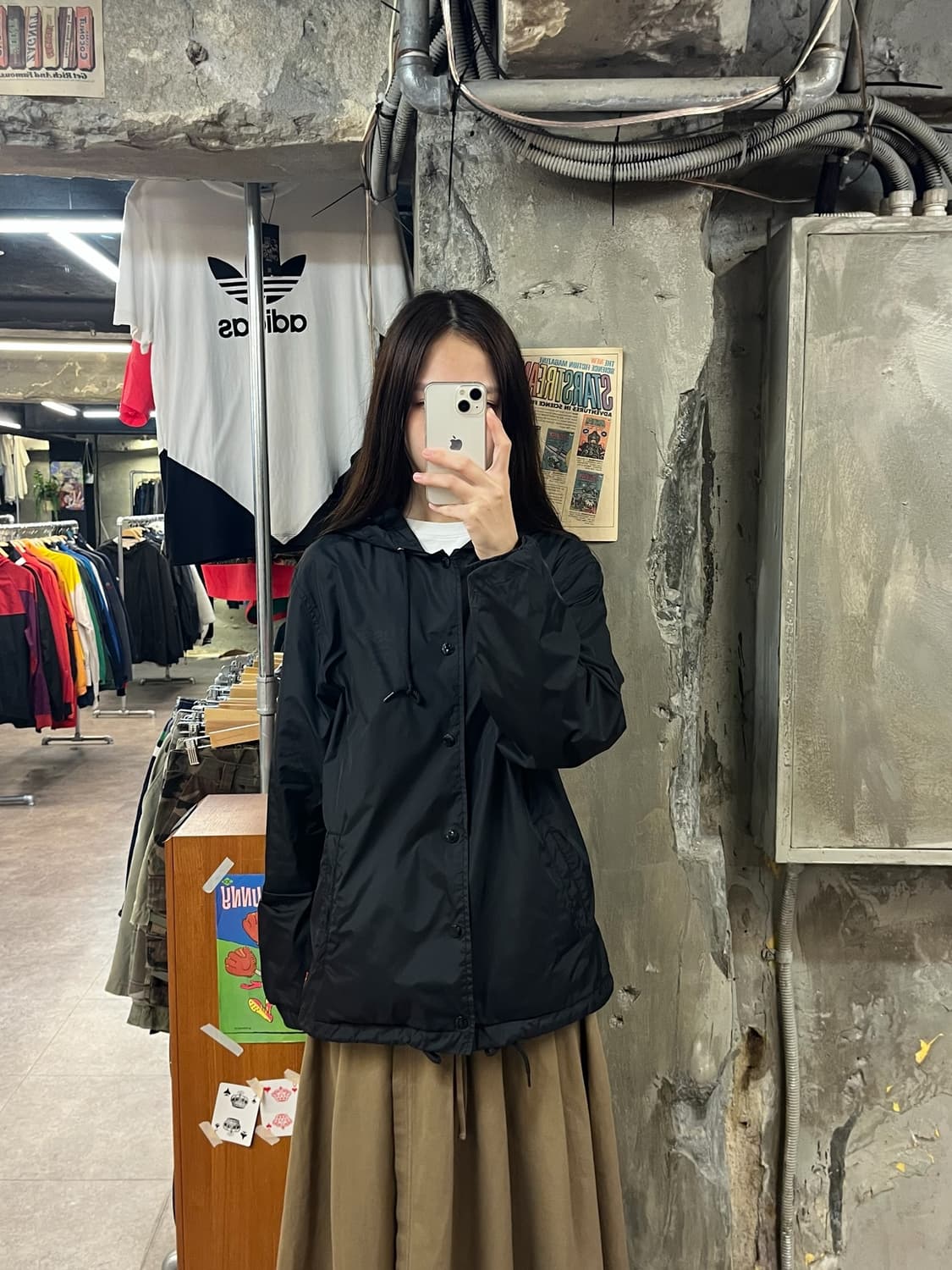 스투시 코치 후드 자켓 블랙 M #csz1354 상품이미지2