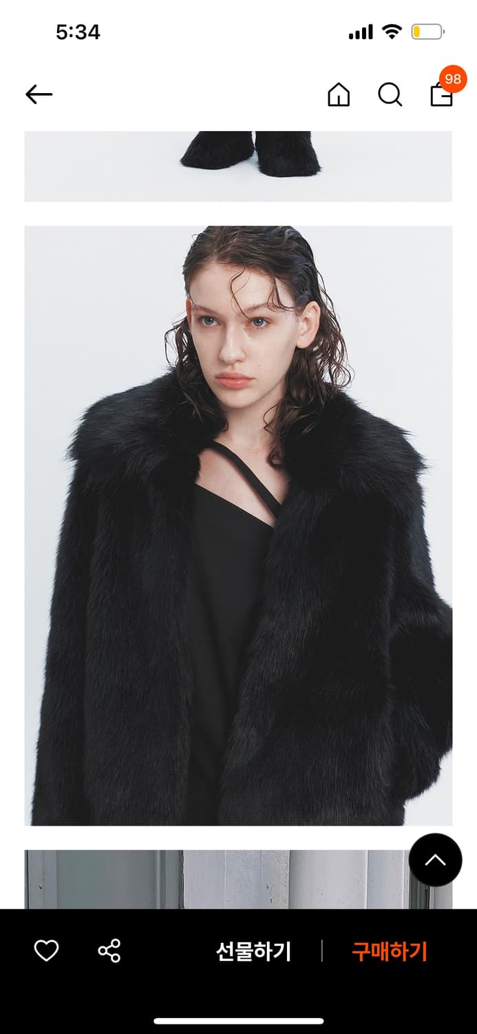 해브레스 HAILEE FAUX FUR JACKET BLACK 상품이미지1