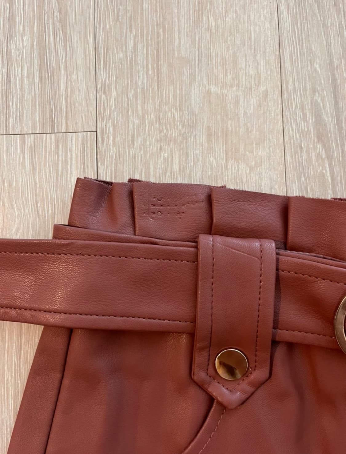 자라 레더 미니 스커트 XS 상품이미지2