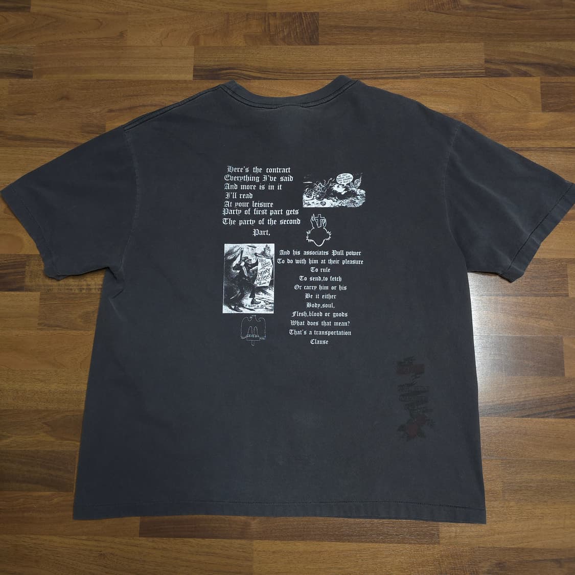 [3]도넛리벤지 can i 빈티지 티셔츠 핑거프레스 상품이미지4